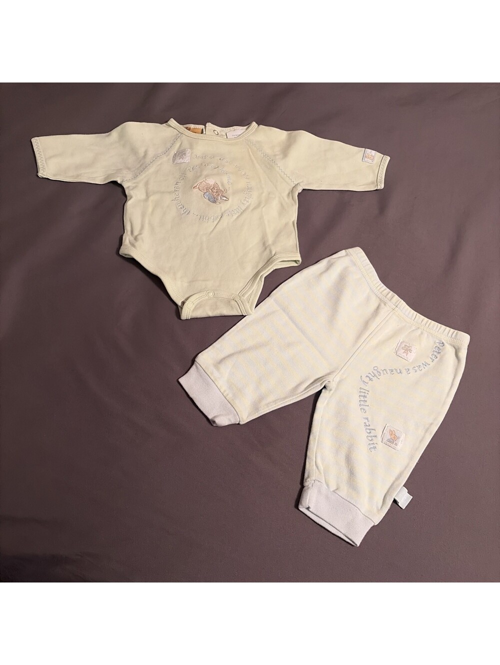 Vintage 2003 Peter Rabbit Outfit Size 0/3 Months Gender Neutral